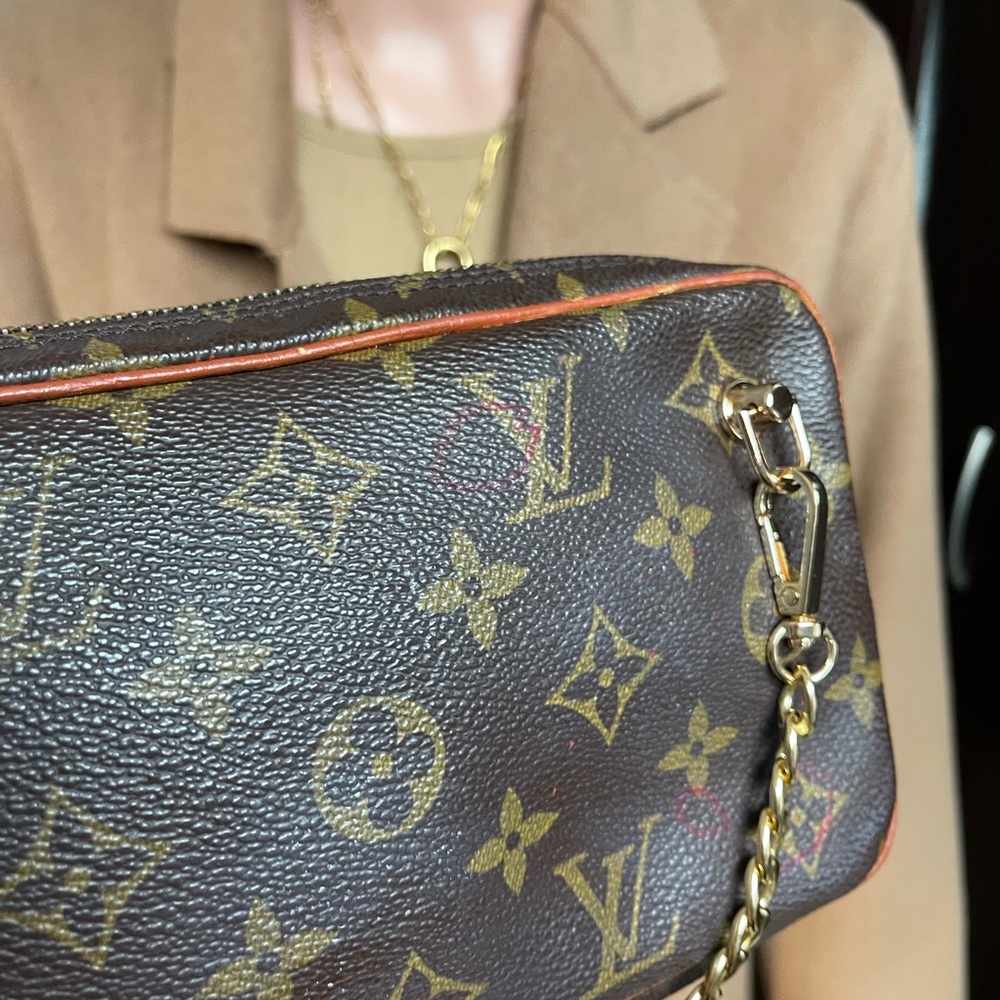 Authentic Louis Vuitton monogram vintage crossbody bag TH1910 (HK42) - Picture 7 of 11